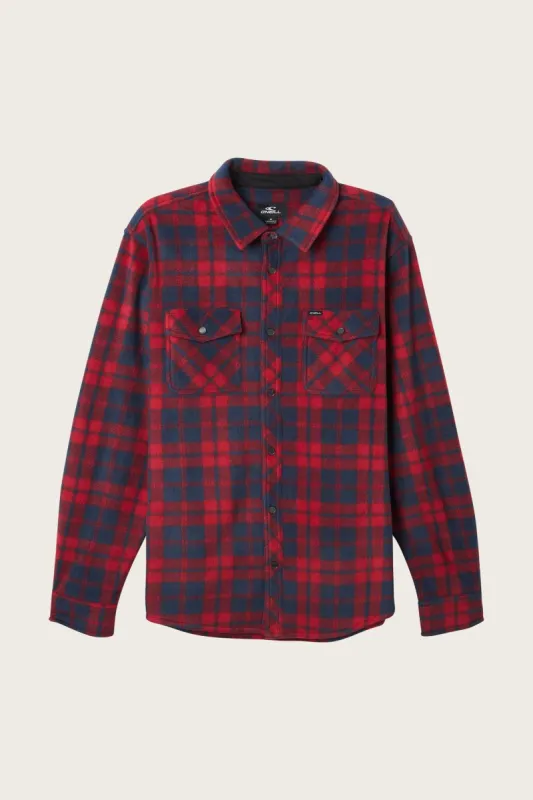 GLACIER PLAID SUPERFLEECE FLANNEL SHIRT sold by O'Neill