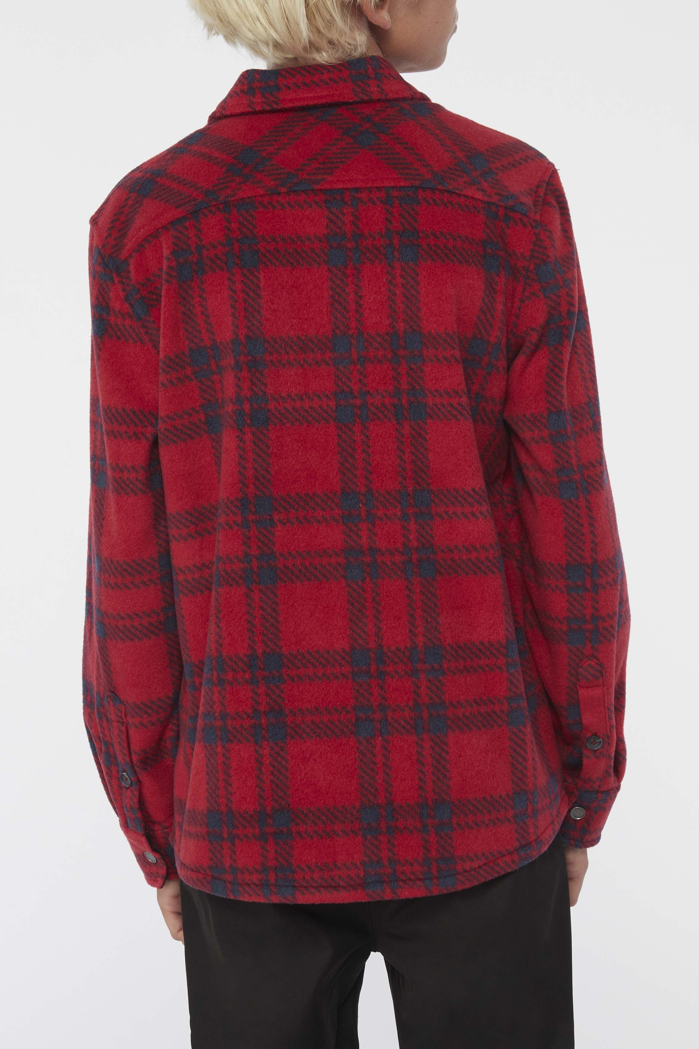 BOY'S GLACIER PLAID SUPERFLEECE FLANNEL SHIRT sold by O'Neill product image thumbnail 5