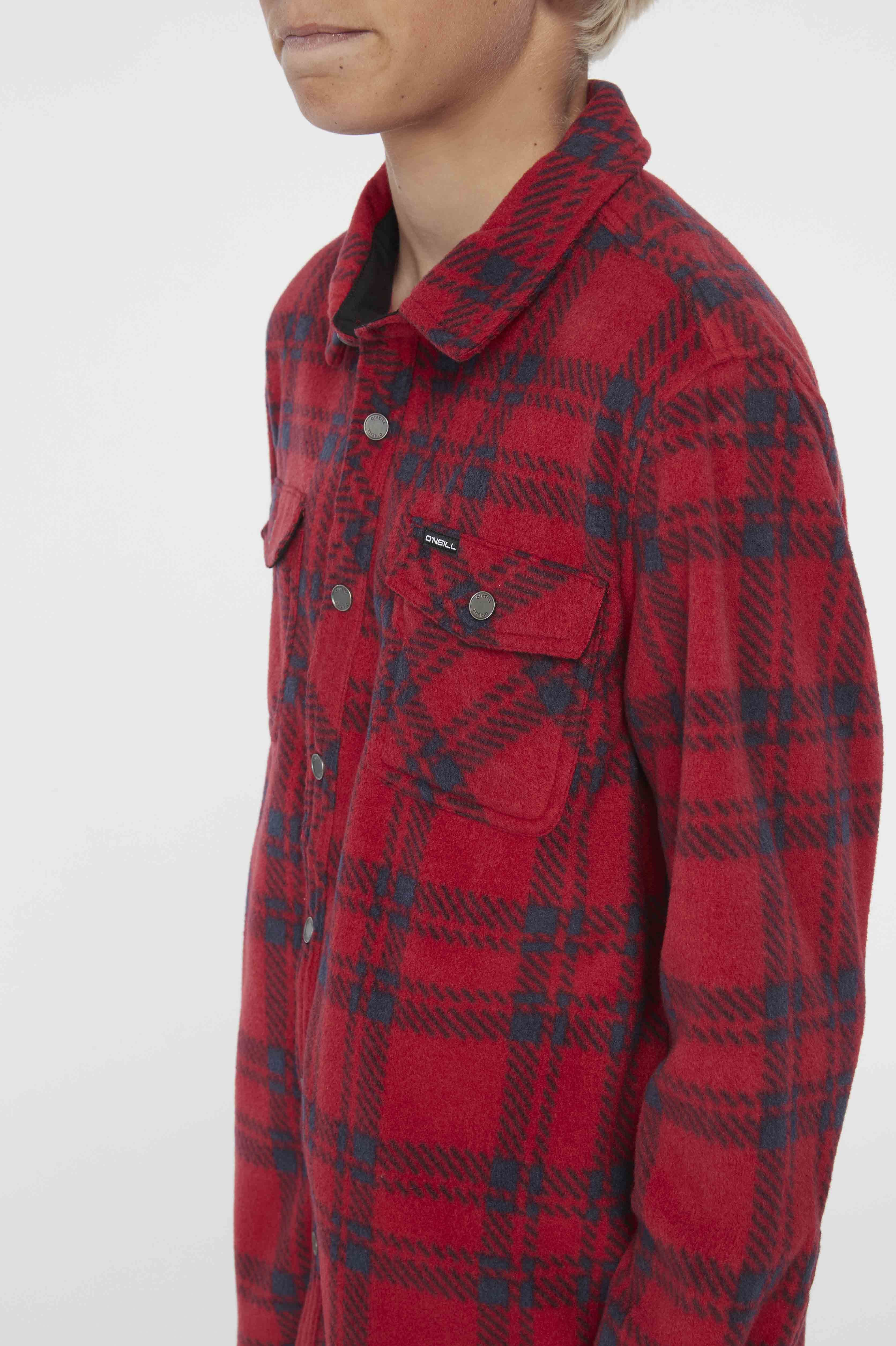 BOY'S GLACIER PLAID SUPERFLEECE FLANNEL SHIRT sold by O'Neill product image thumbnail 4