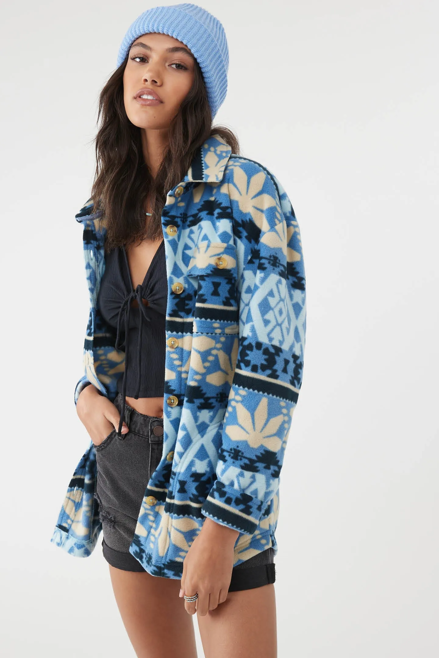 COLLINS OVERSIZED SUPERFLEECE SHACKET sold by O'Neill