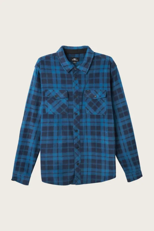 GLACIER PLAID SUPERFLEECE FLANNEL SHIRT sold by O'Neill
