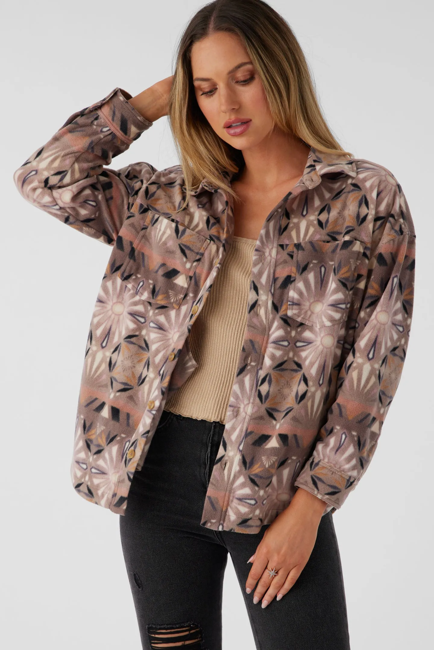 RUNE SUPERFLEECE OVERSIZED FIT SHACKET sold by O'Neill product image thumbnail 4