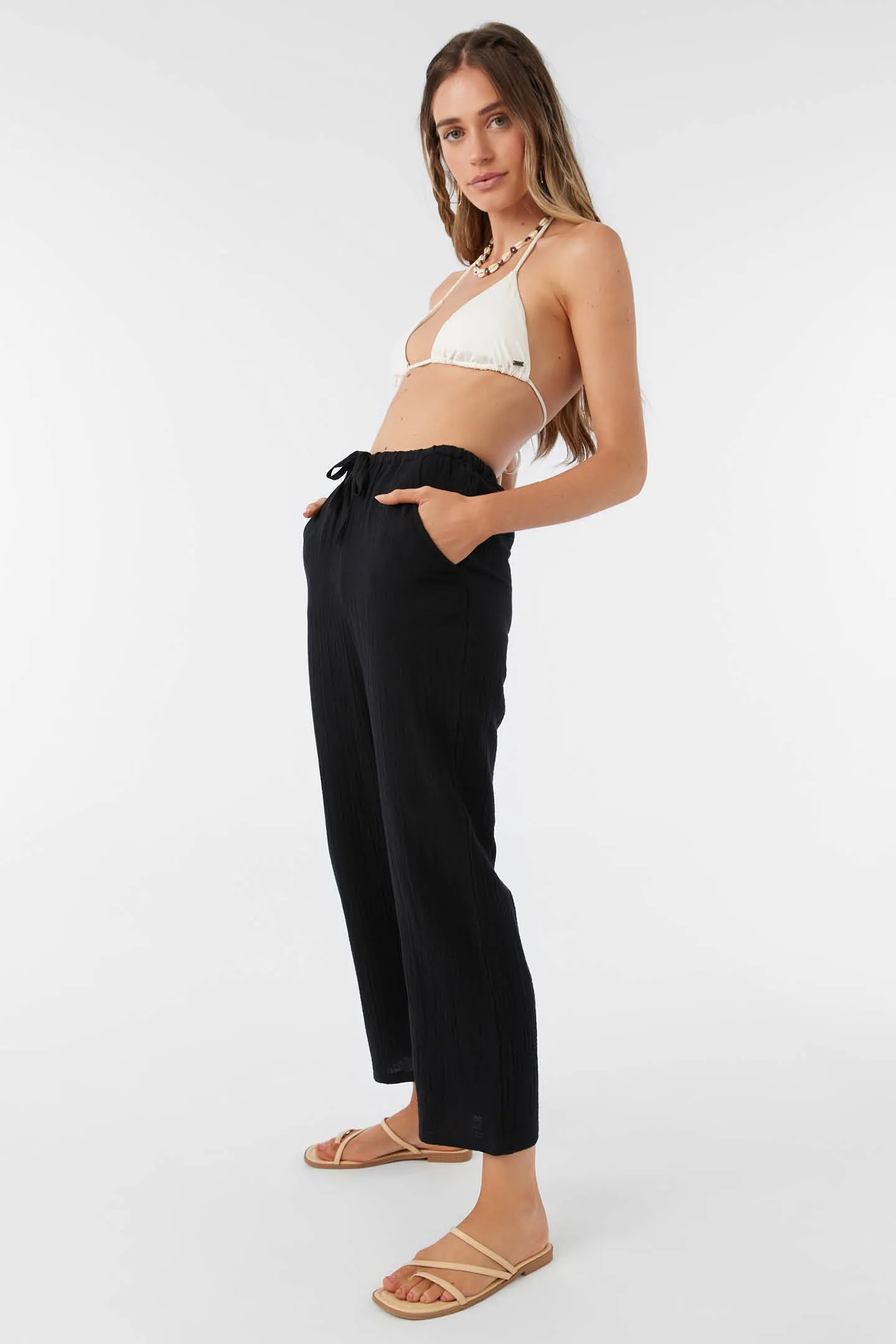 BRENDA CRINKLE DOUBLE GAUZE BEACH PANTS sold by O'Neill