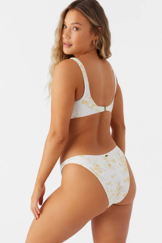 TATIANNA FLORAL FLAMENCO HIGH CUT CHEEKY BOTTOMS sold by O'Neill