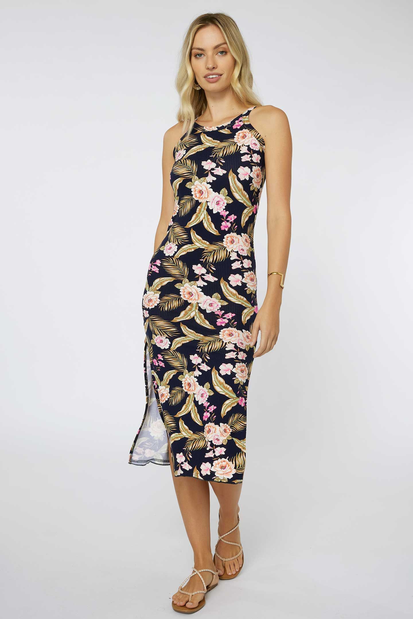 LAGOON RIB KNIT MIDI DRESS sold by O'Neill product image thumbnail 3