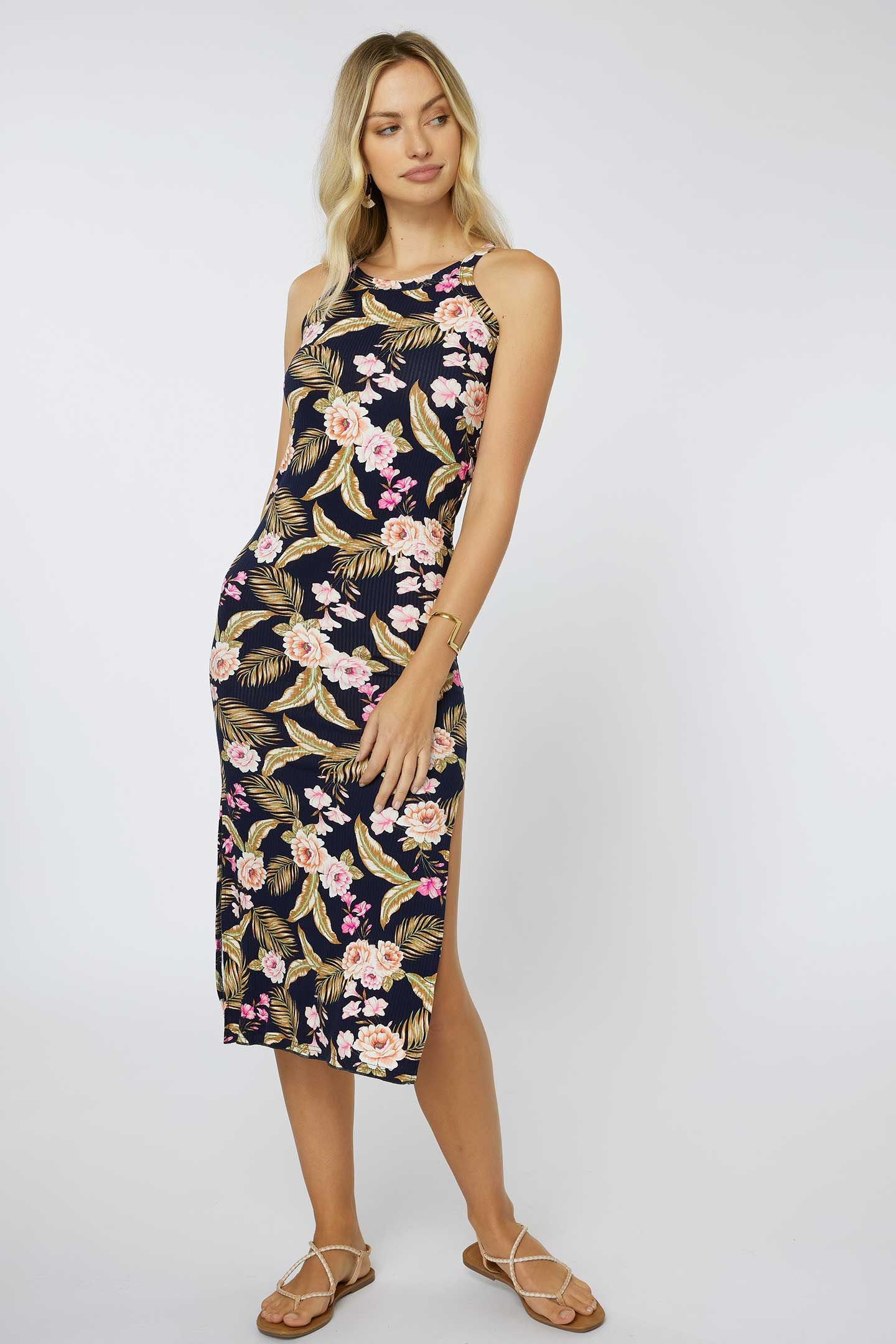 LAGOON RIB KNIT MIDI DRESS sold by O'Neill product image thumbnail 4