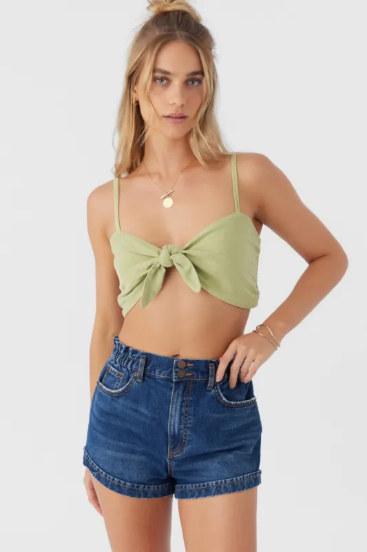 LEA TIE-FRONT CROP TOP sold by O'Neill