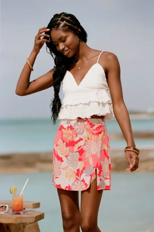 CHLOEY TEXTURED KNIT TIERED TANK TOP sold by O'Neill