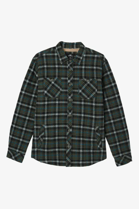 REDMOND FLANNEL HIGH PILE LINED JACKET sold by O'Neill