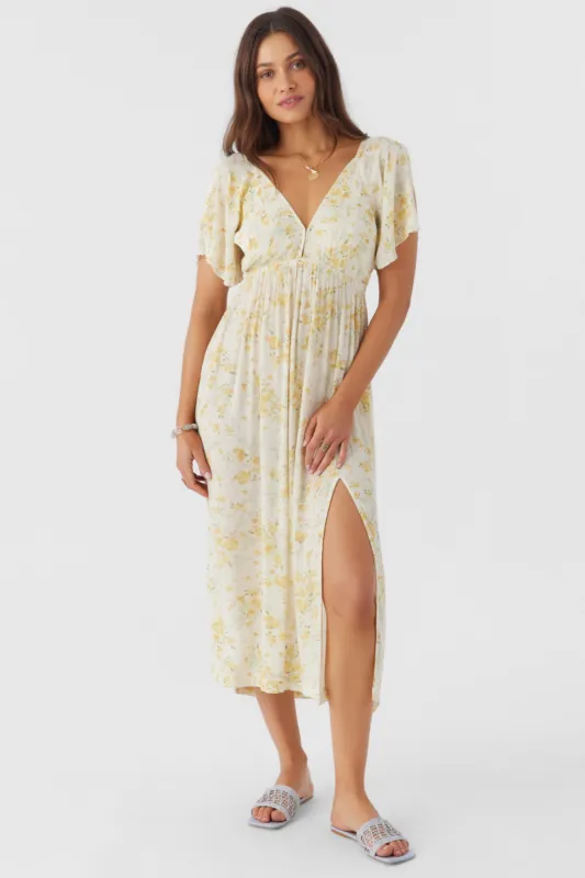 MIKEL TATIANNA FLORAL MIDI DRESS sold by O'Neill