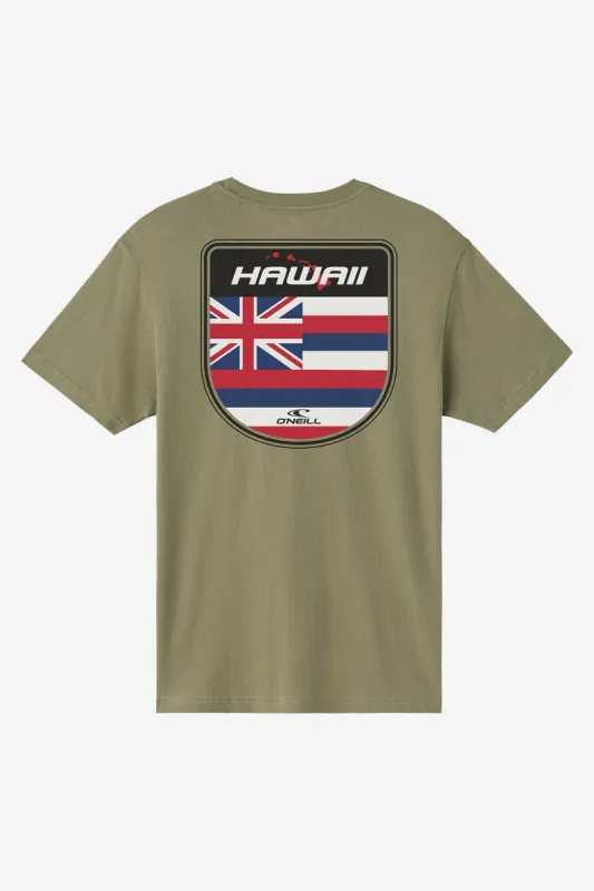 HAWAII BADGE STANDARD FIT TEE made by O'Neill