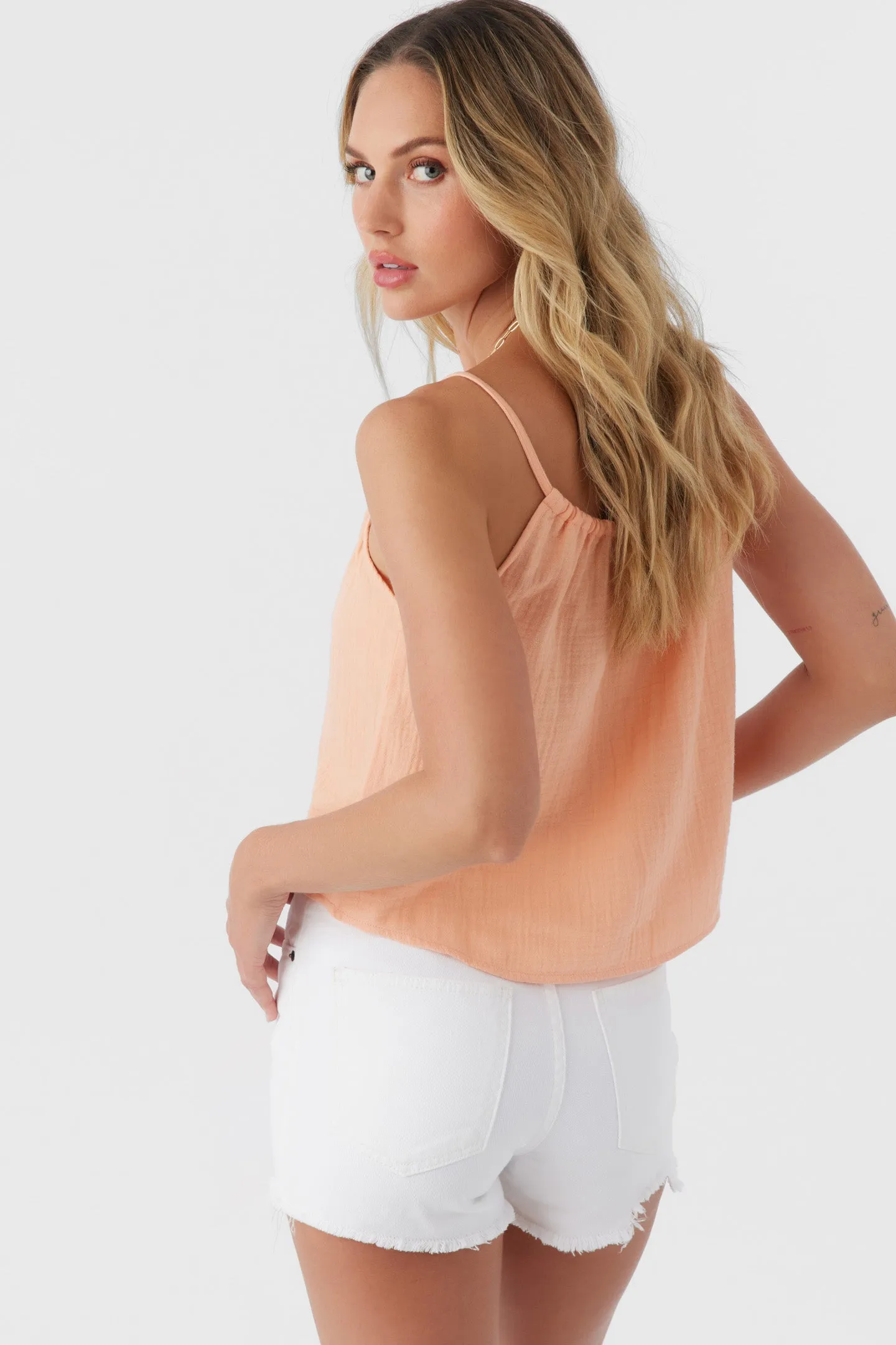 ANYA CRINKLE DOUBLE GAUZE TANK TOP sold by O'Neill product image thumbnail 2