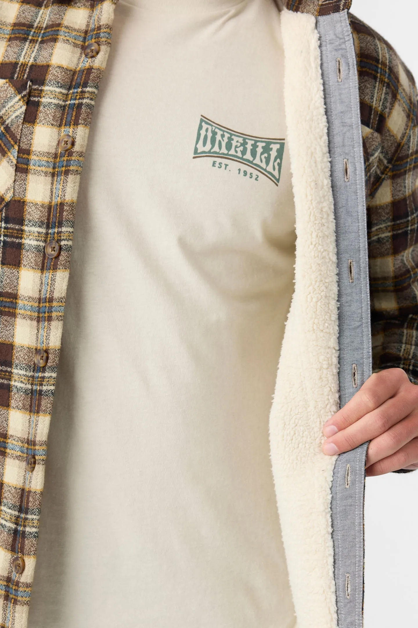 Redmond Flannel High Pile Lined Jacket sold by O'Neill product image thumbnail 4