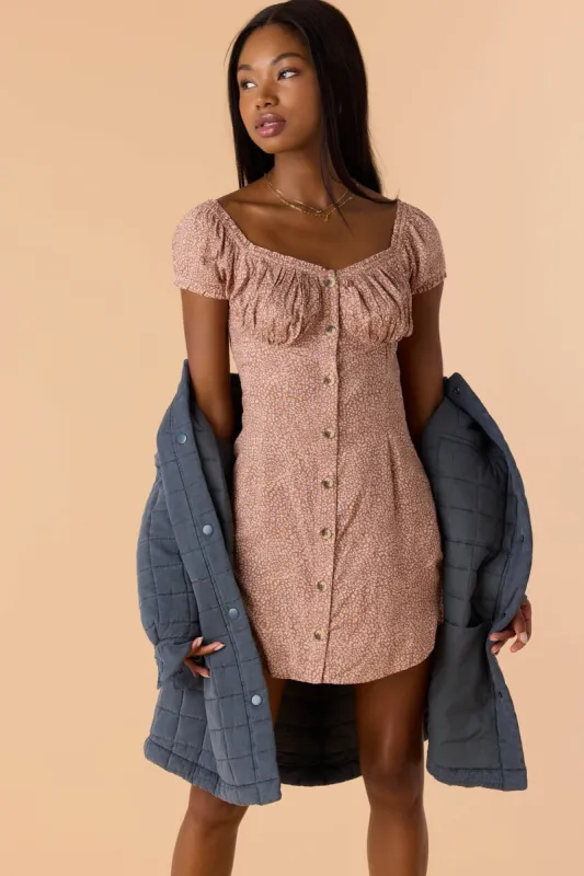 ELLISON LORDES ANIMAL OFF-THE-SHOULDER MINI DRESS sold by O'Neill