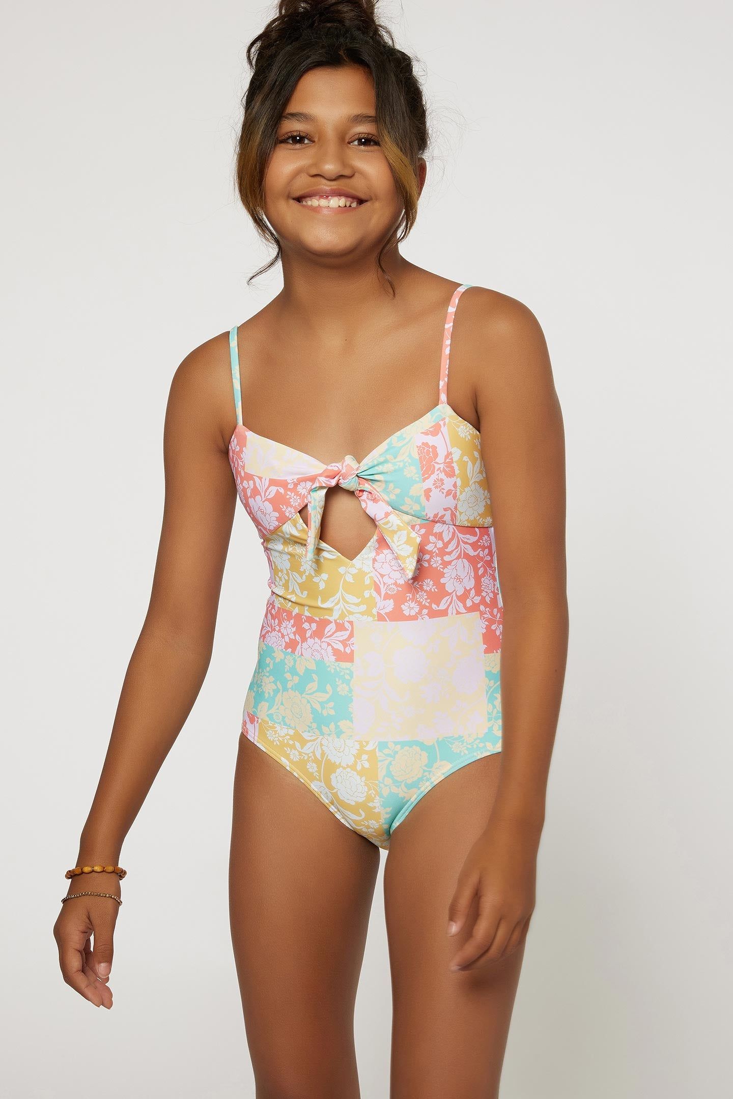 GIRL'S OLIVIA TIE FRONT ONE PIECE sold by O'Neill