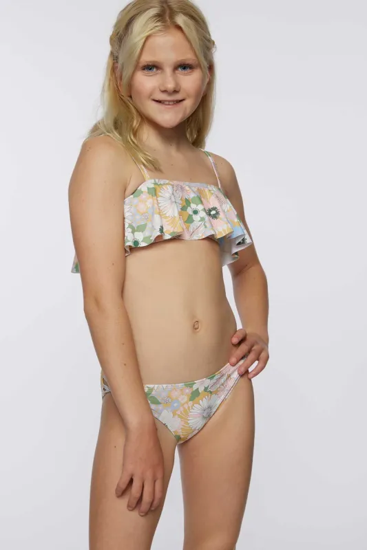 GIRL'S TWIGGY RUFFLE BANDEAU SWIM SET sold by O'Neill
