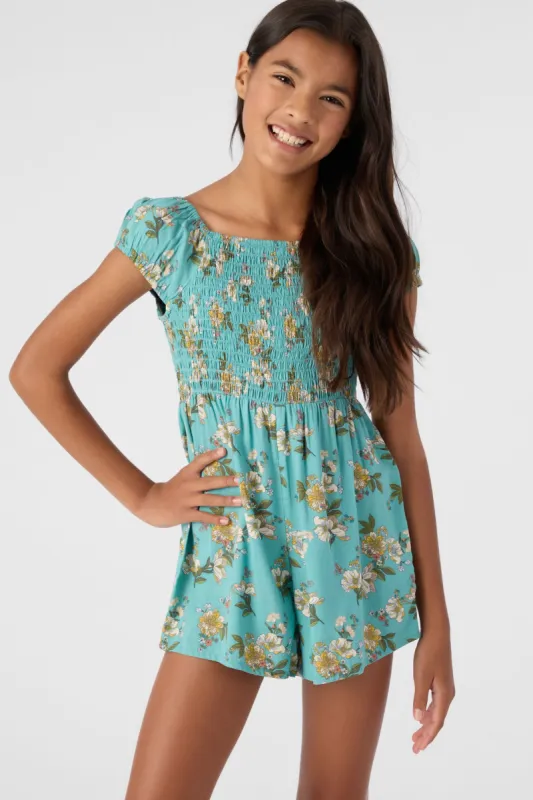 GIRL'S LOREN WOVEN ROMPER sold by O'Neill