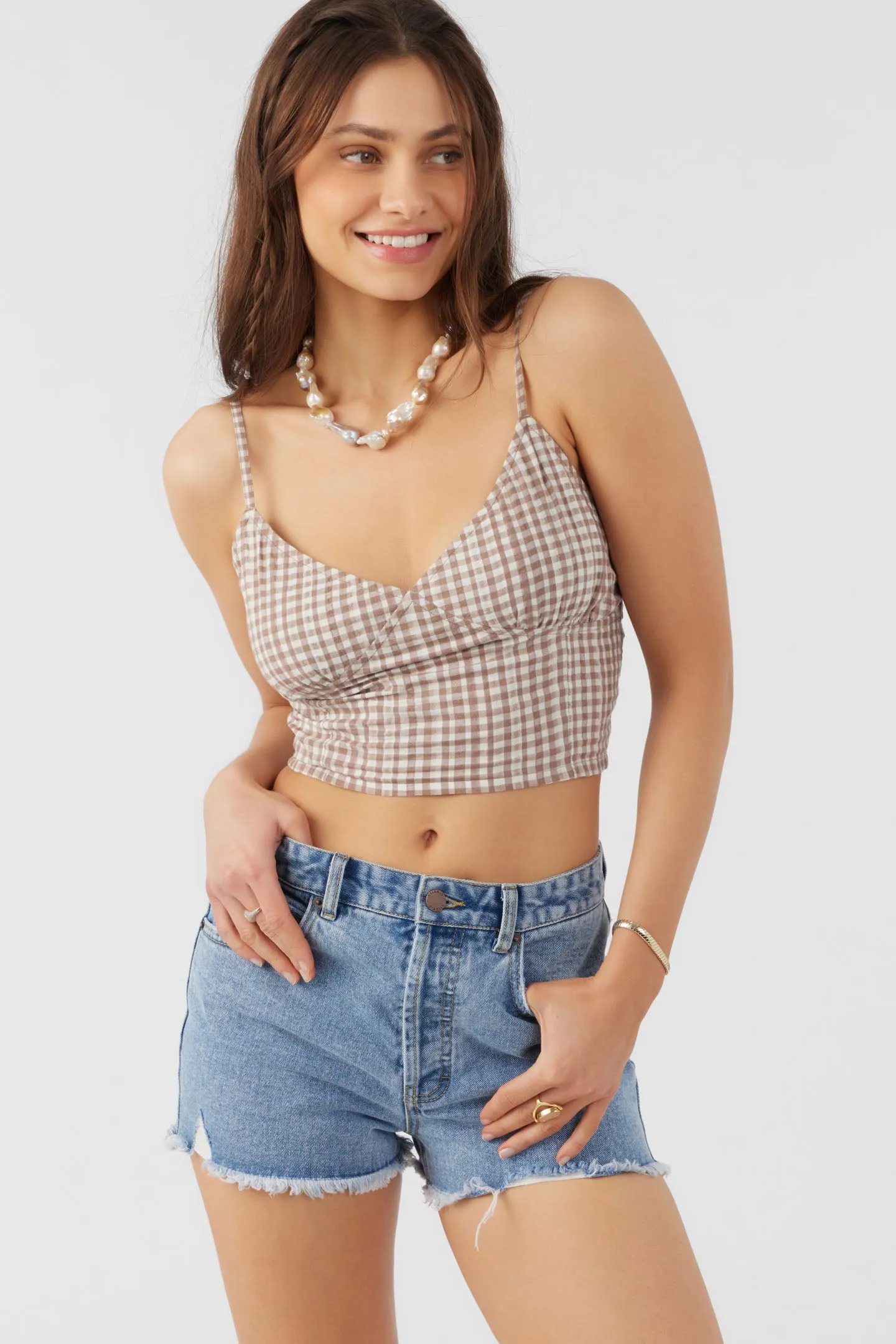 KALIA CECE GINGHAM TOP sold by O'Neill