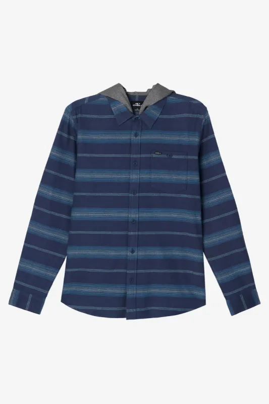 REDMOND HOOD FLANNEL LONG SLEEVE SHIRT sold by O'Neill
