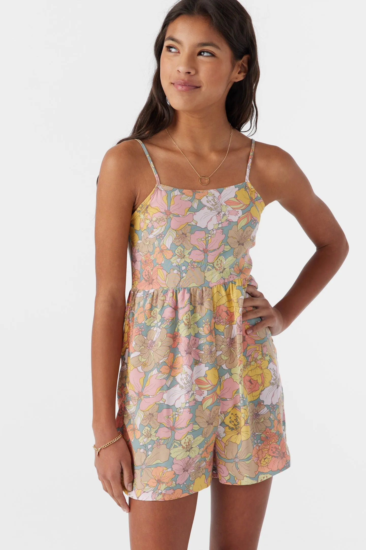 GIRL'S DORRIE JANIS FLORAL ROMPER sold by O'Neill product image thumbnail 2