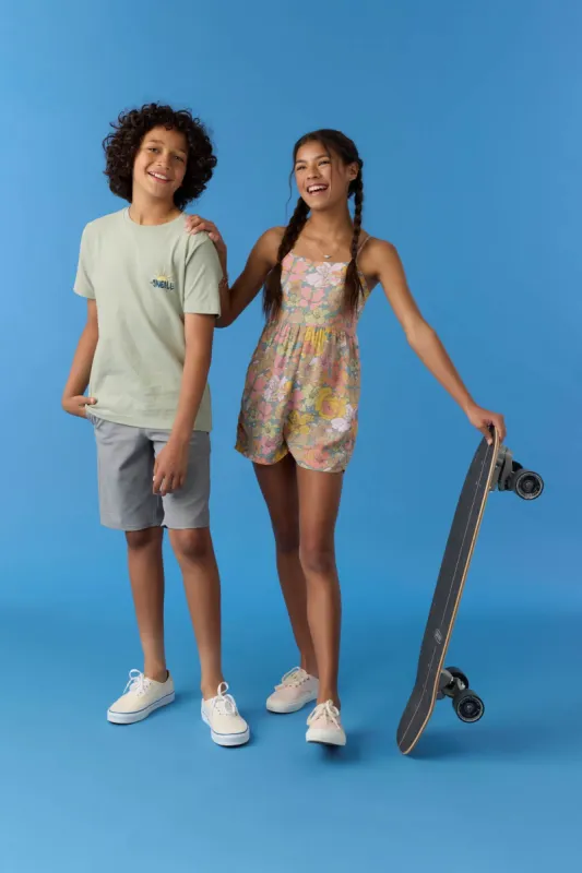 GIRL'S DORRIE JANIS FLORAL ROMPER sold by O'Neill