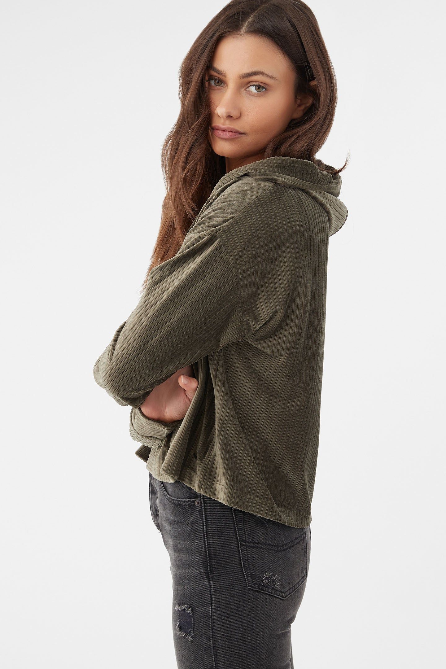 LIKELY HOODED VELOUR RIB PULLOVER sold by O'Neill product image thumbnail 5