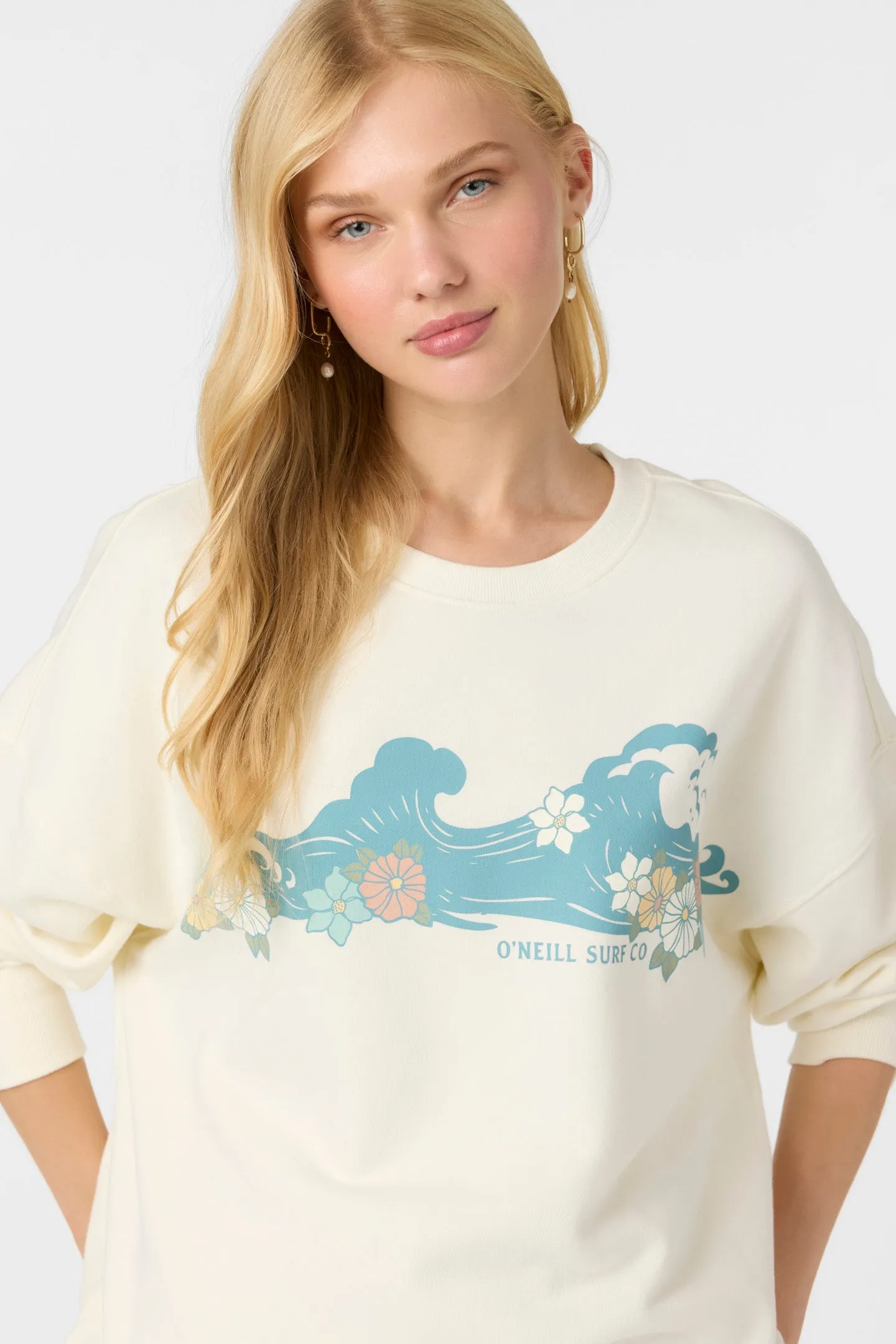 Choice Crewneck Oversized-Fit Fleece Pullover sold by O'Neill