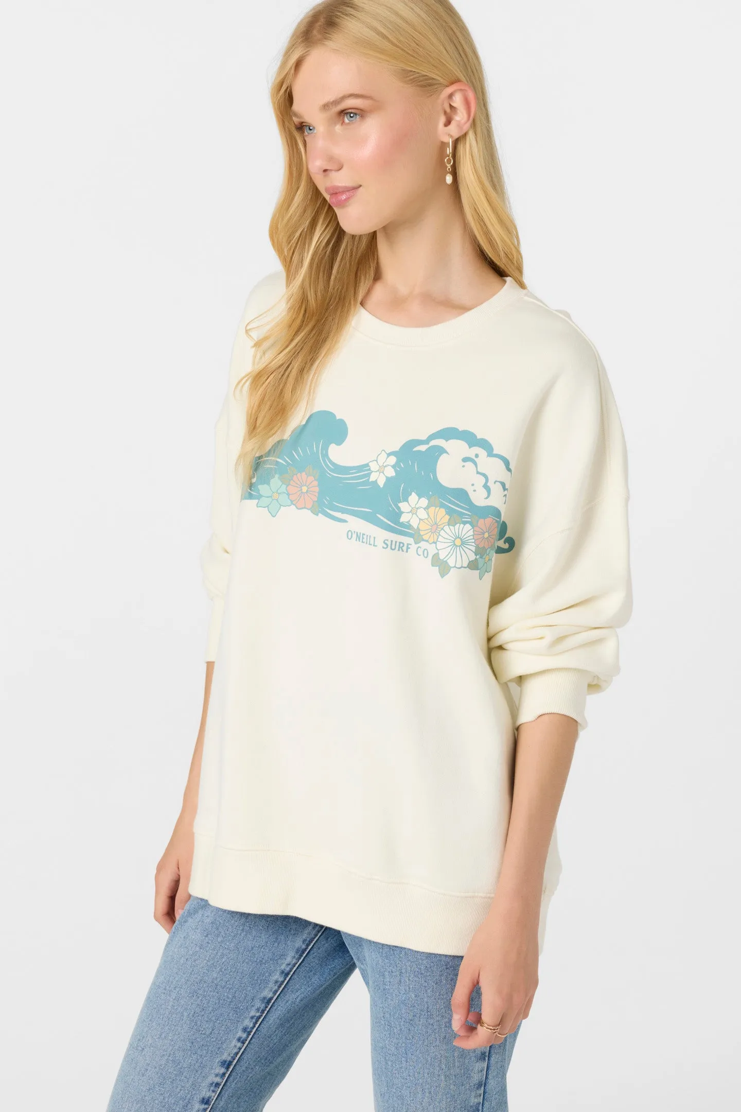 Choice Crewneck Oversized-Fit Fleece Pullover sold by O'Neill product image thumbnail 4