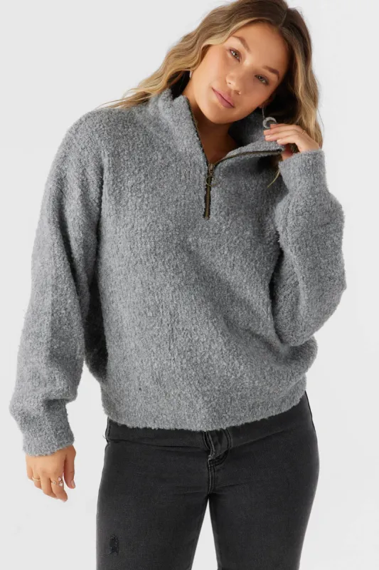 GEORGIANA MOCKNECK HALF-ZIP SWEATER sold by O'Neill