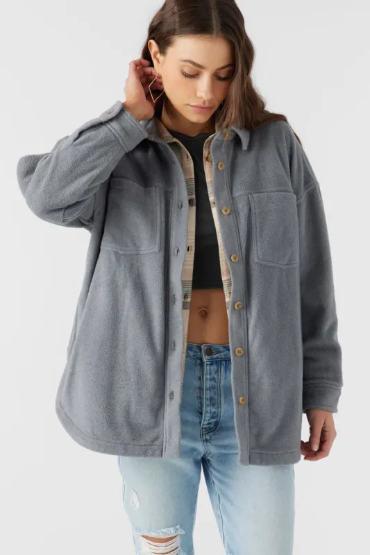 RUNE SOLID SUPERFLEECE OVERSIZED FIT SHACKET sold by O'Neill