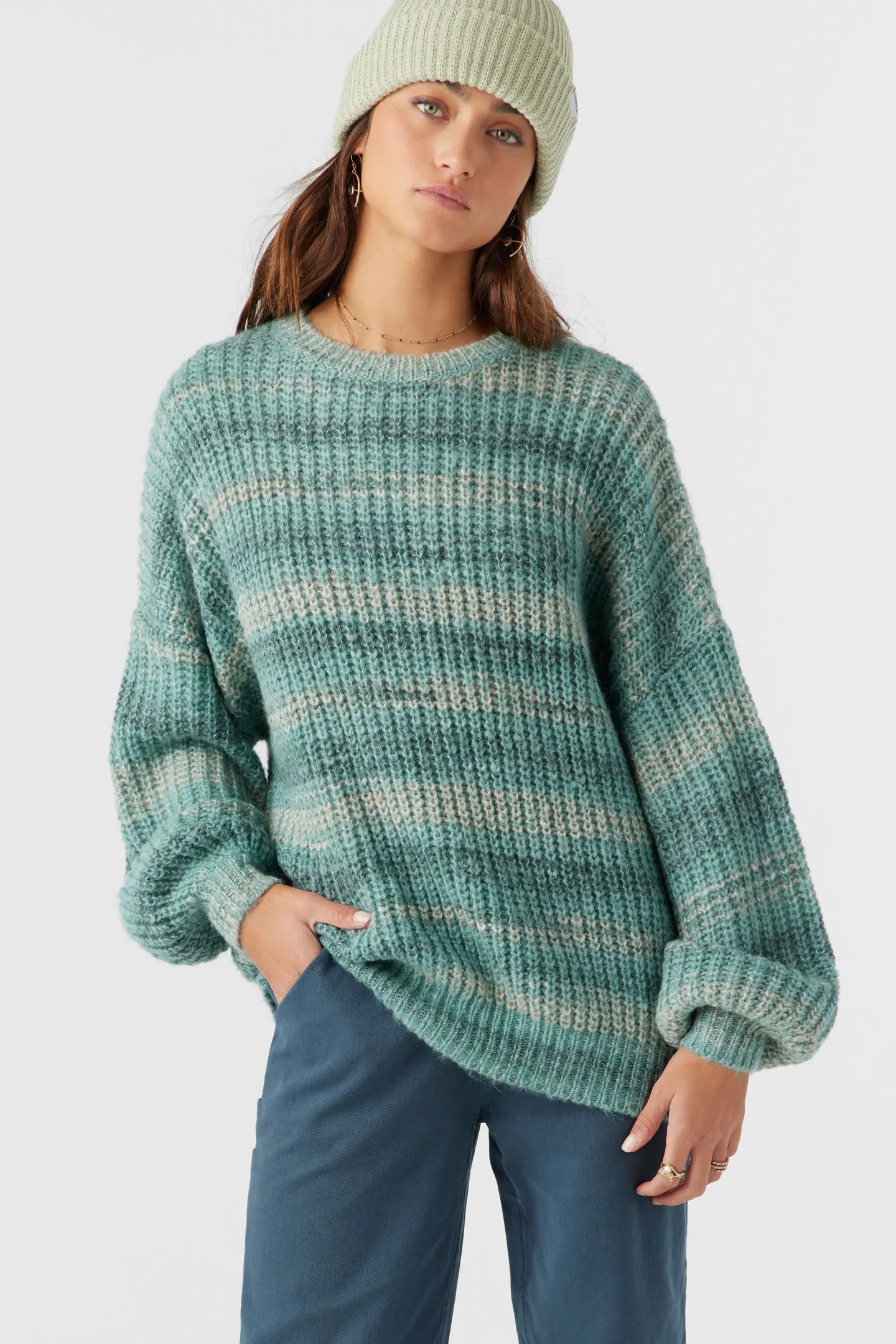 Bayou Ombre Stripe Slouchy Sweater sold by O'Neill
