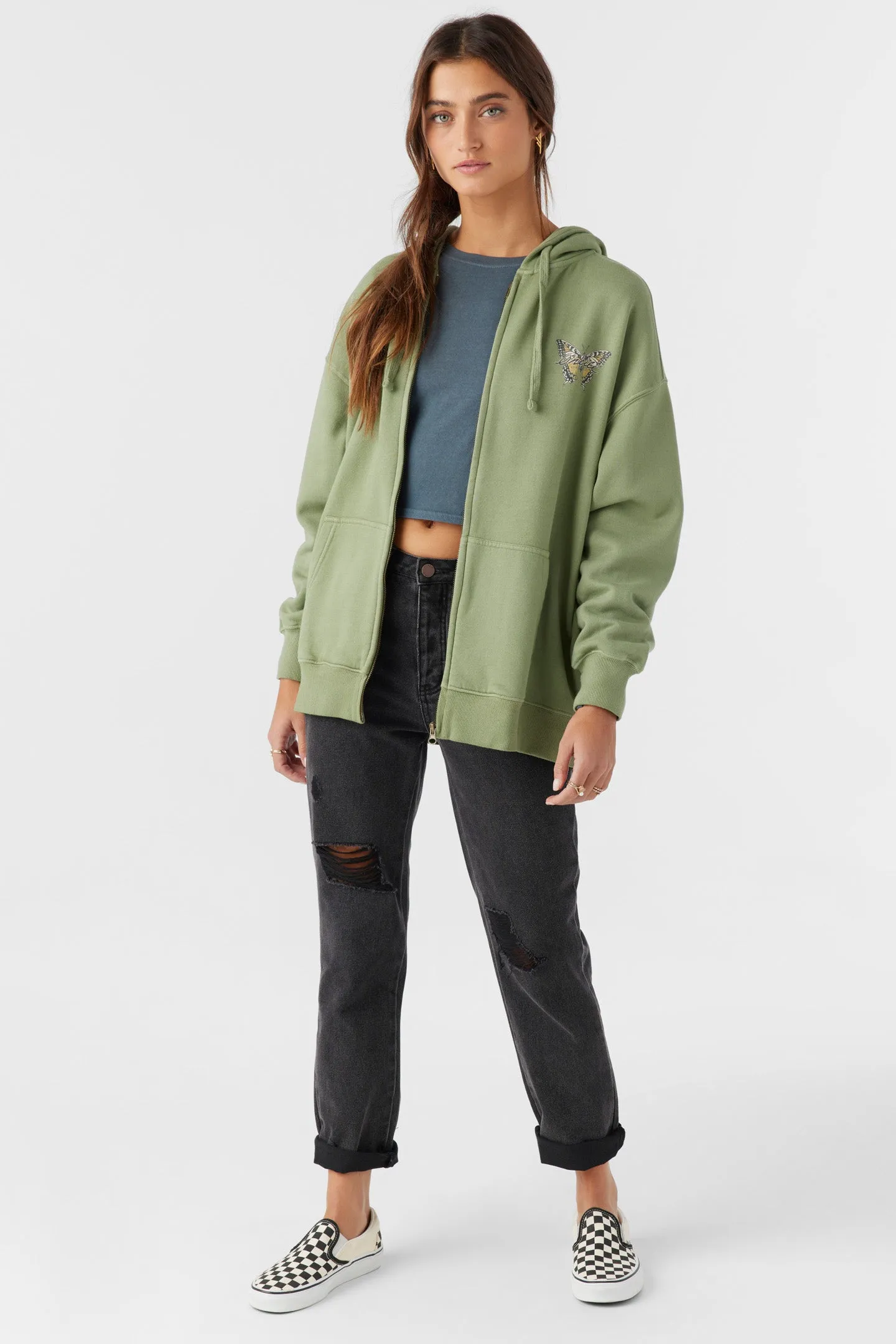 BYRON HOODED OVERSIZED ZIP FLEECE JACKET sold by O'Neill product image thumbnail 3