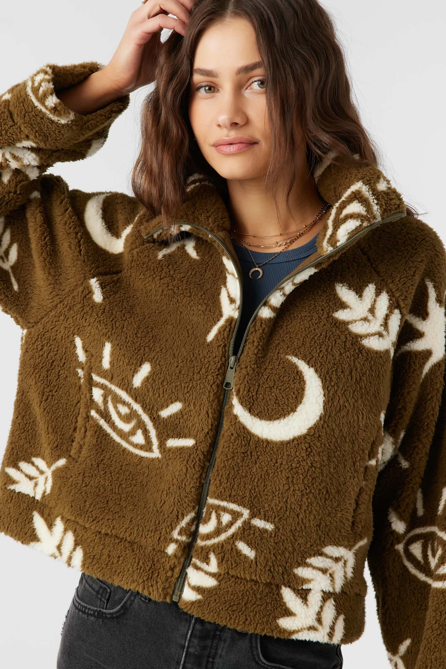 RORI HIGH PILE FLEECE CROPPED JACKET sold by O'Neill