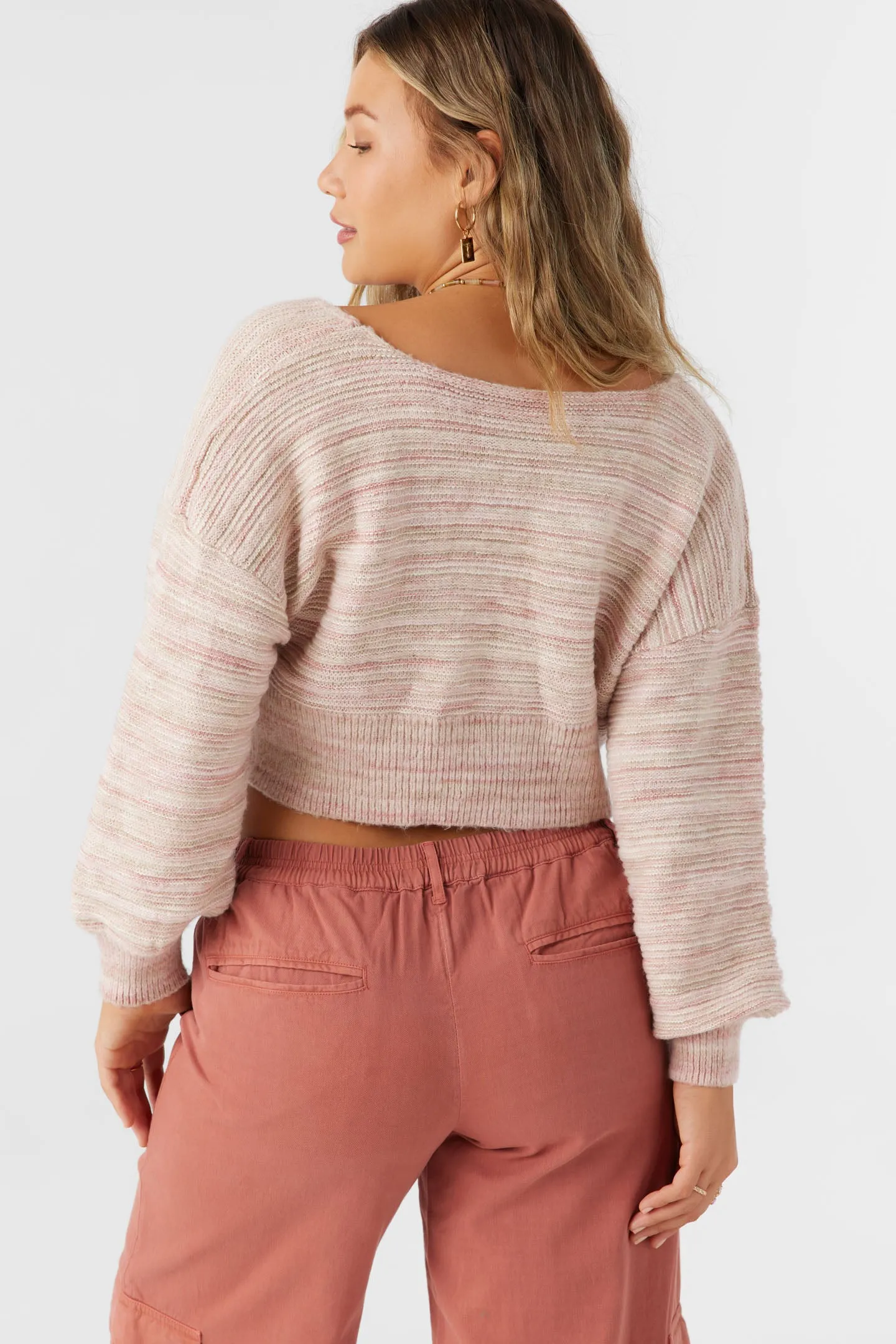 Hillside Stripe Twist Front Two-Way Sweater sold by O'Neill product image thumbnail 2