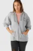 BYRON HOODED OVERSIZED ZIP FLEECE JACKET sold by O'Neill