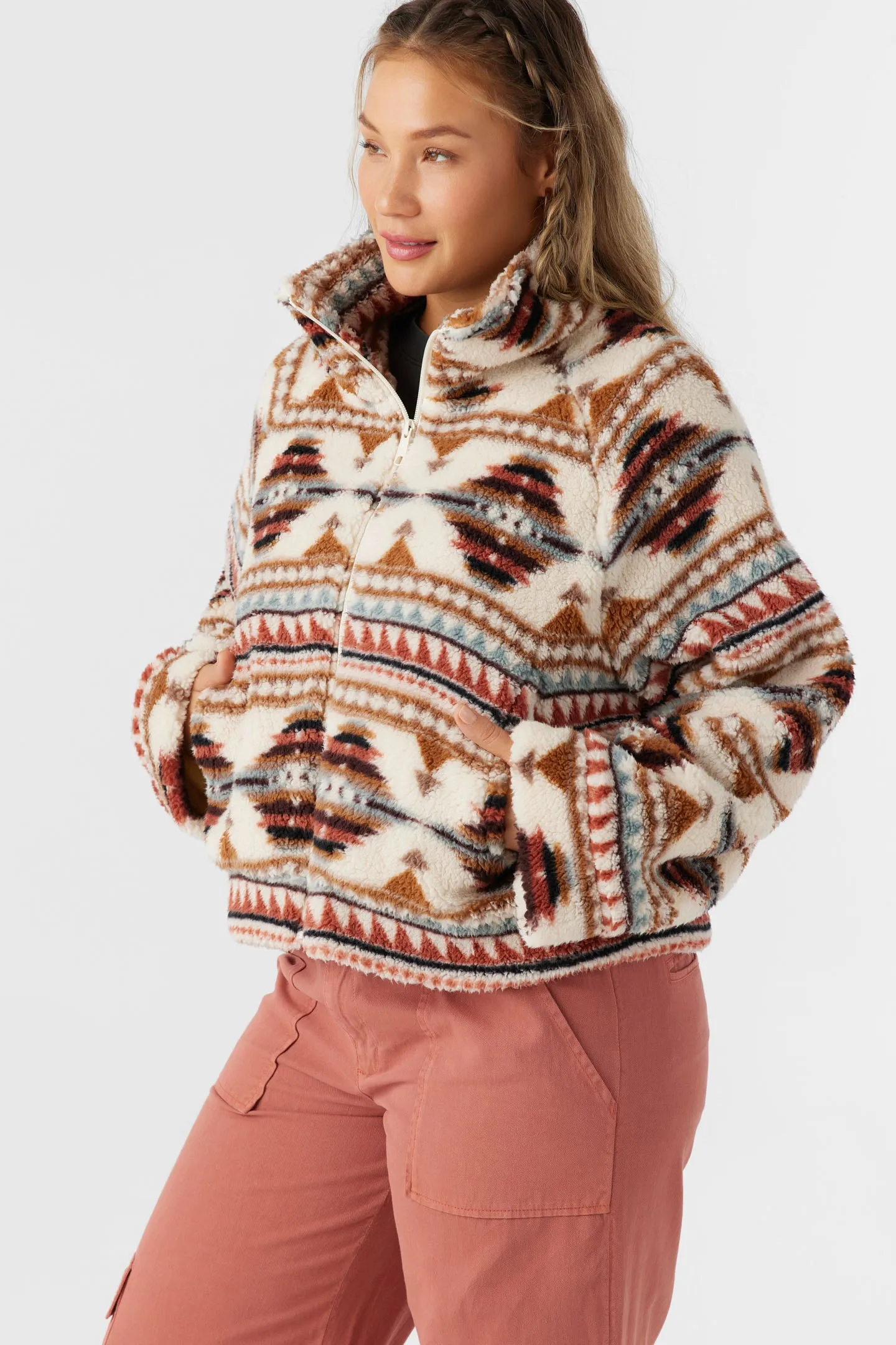 Rori High Pile Fleece Cropped Jacket sold by O'Neill product image thumbnail 5