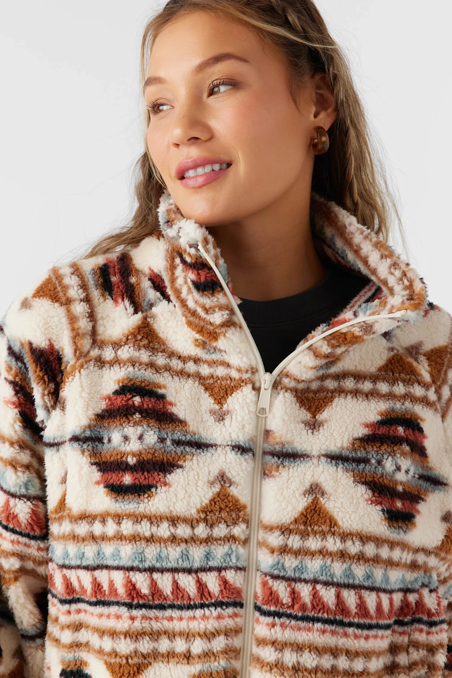 Rori High Pile Fleece Cropped Jacket sold by O'Neill product image thumbnail 4