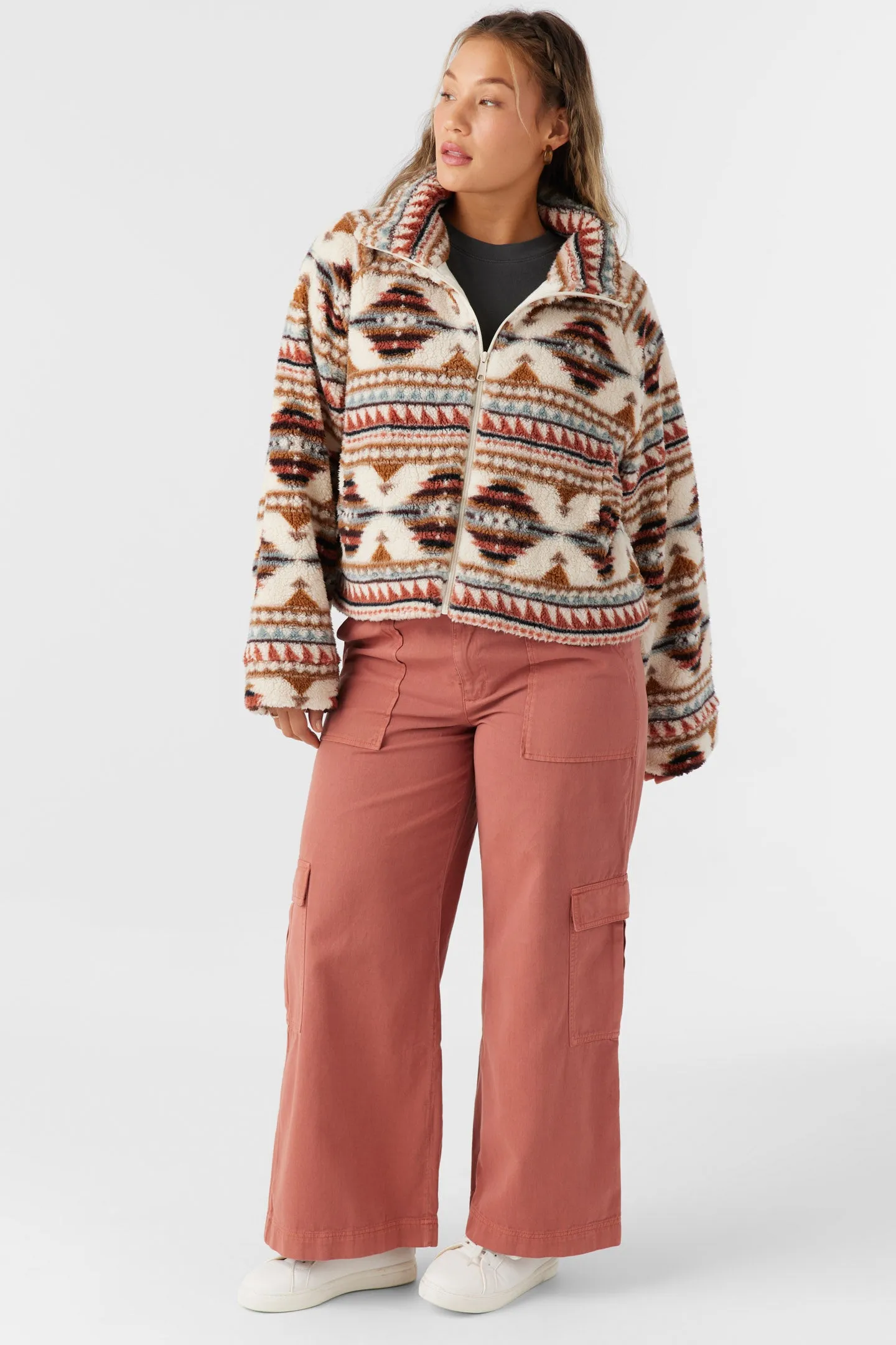 Rori High Pile Fleece Cropped Jacket sold by O'Neill product image thumbnail 3