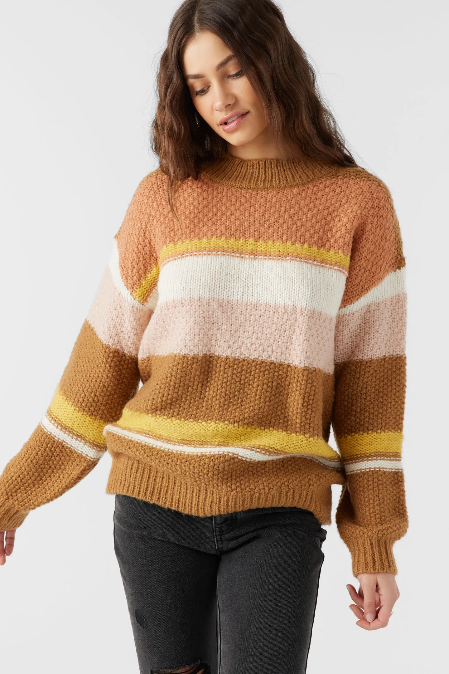 Billie Stripe Mockneck Oversized Sweater sold by O'Neill product image thumbnail 2