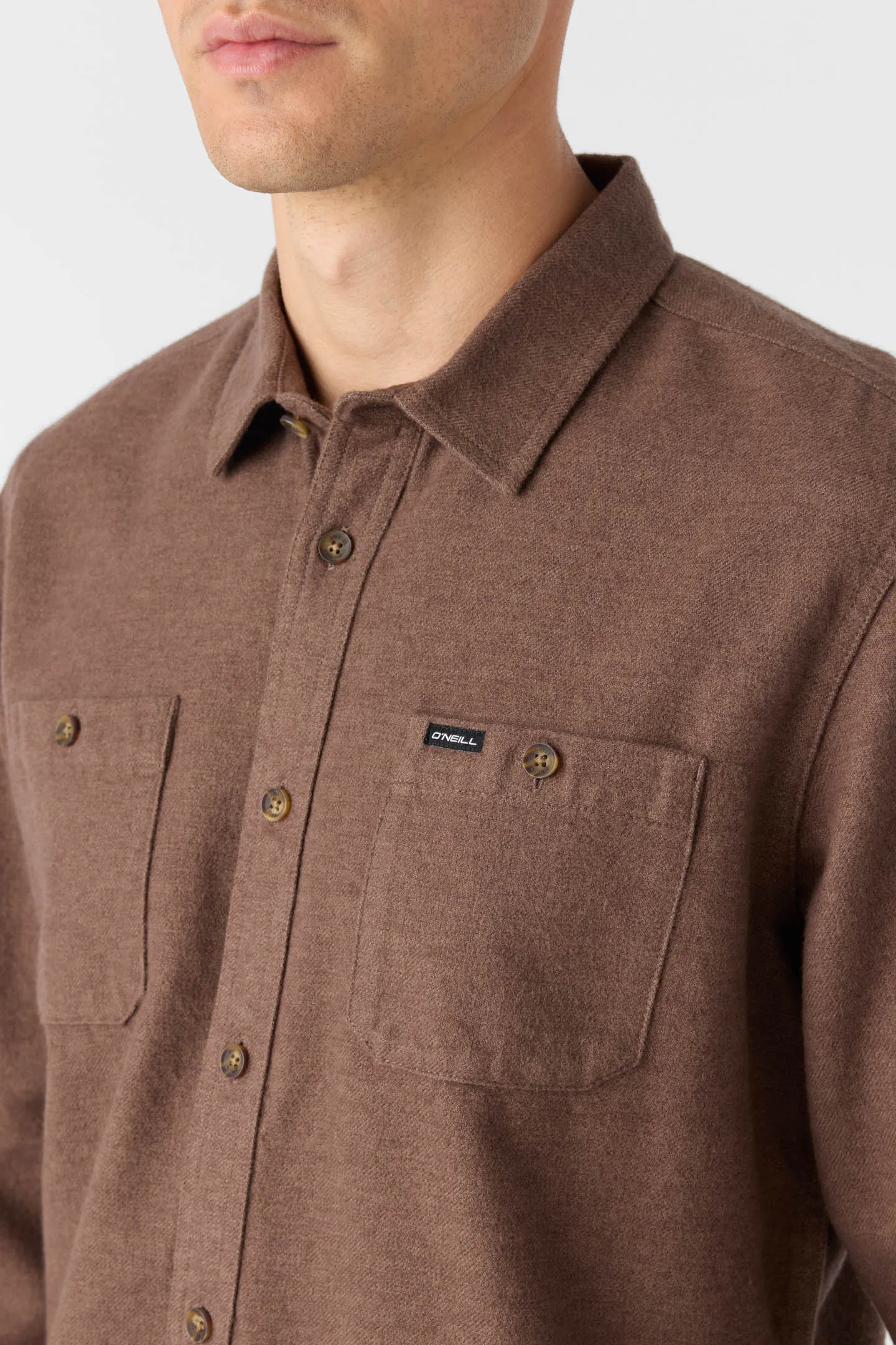 BREAKWATER SOLID FLANNEL STANDARD FIT SHIRT sold by O'Neill product image thumbnail 4