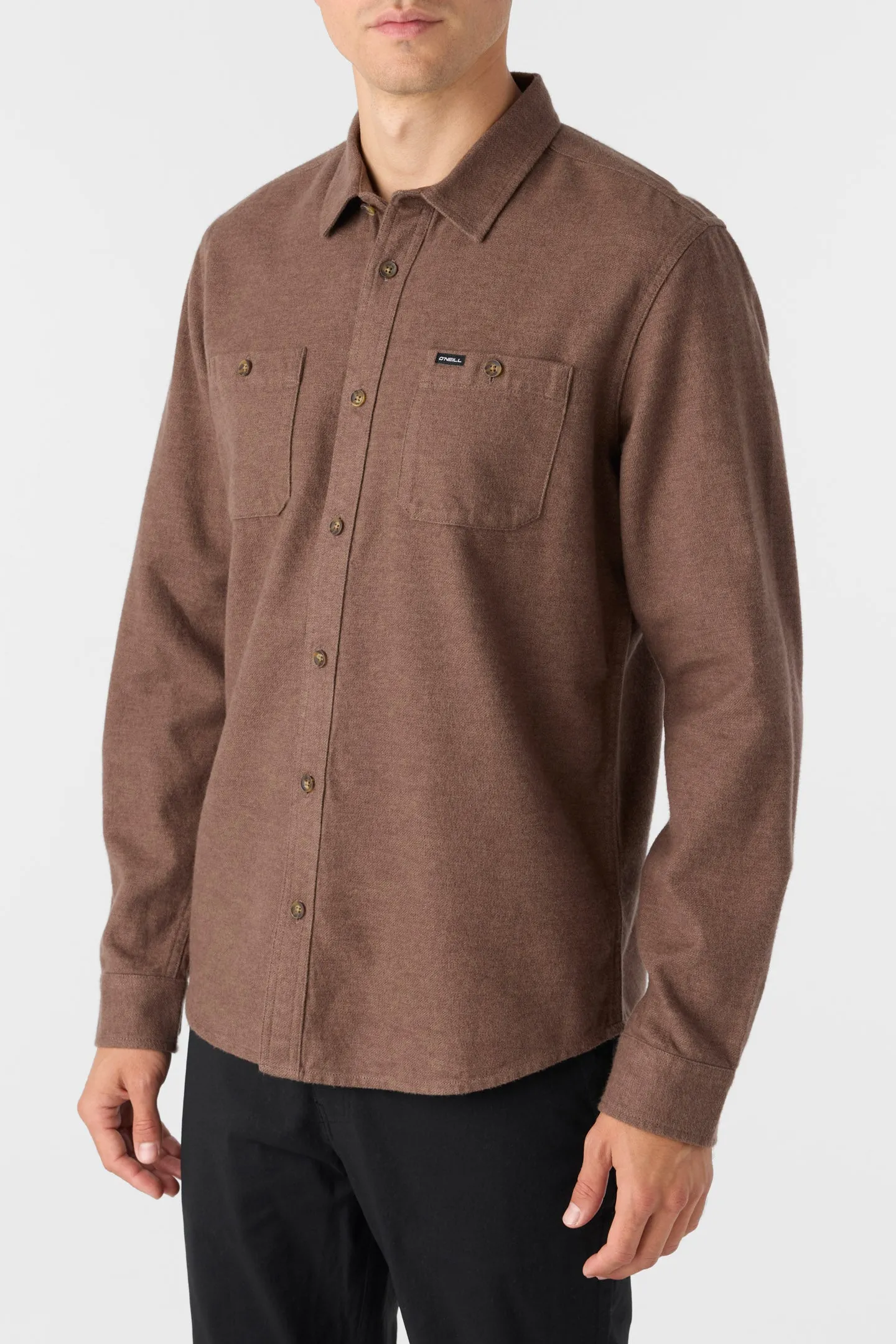 BREAKWATER SOLID FLANNEL STANDARD FIT SHIRT sold by O'Neill product image thumbnail 3