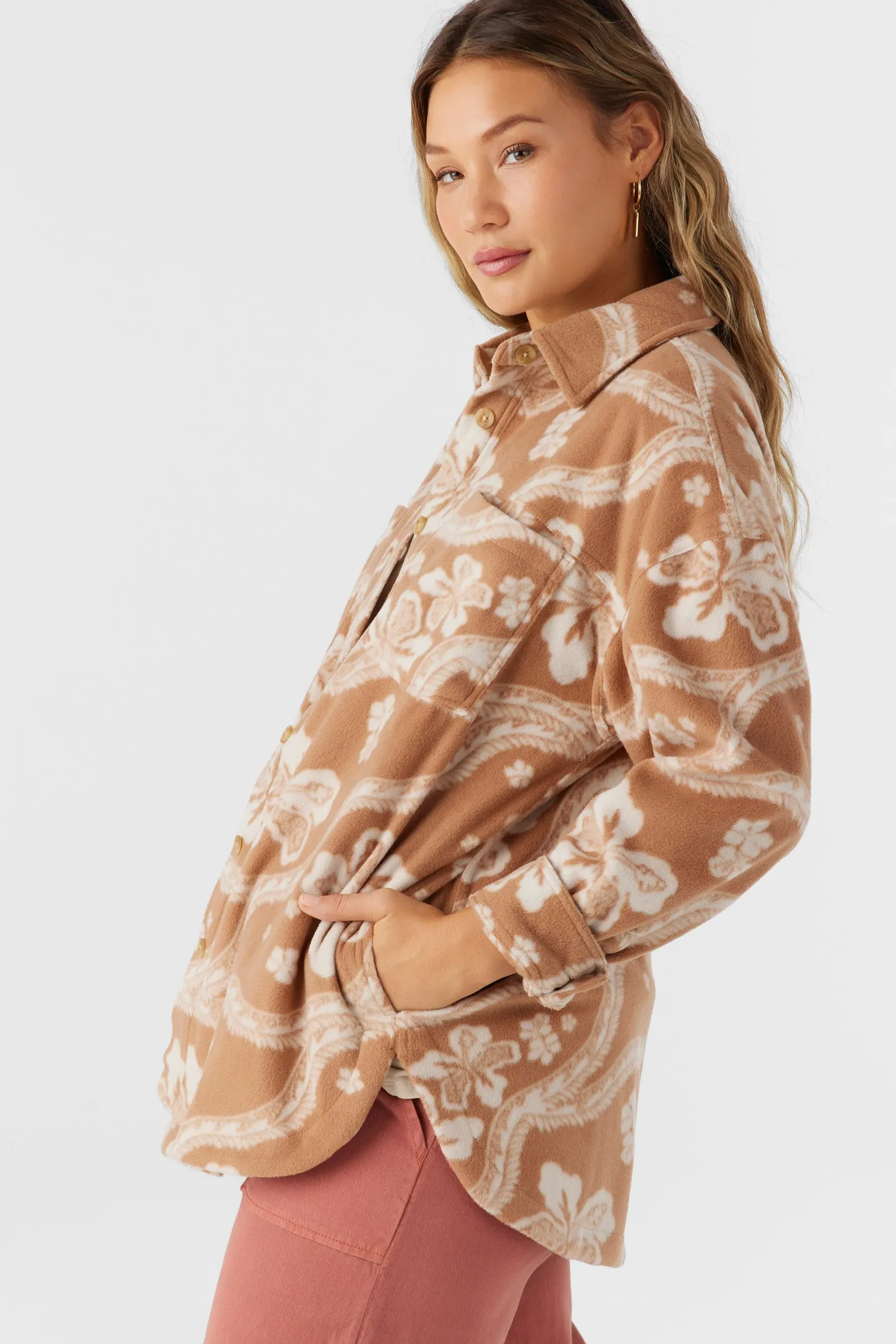 Rune Superfleece Oversized Fit Shacket sold by O'Neill product image thumbnail 4