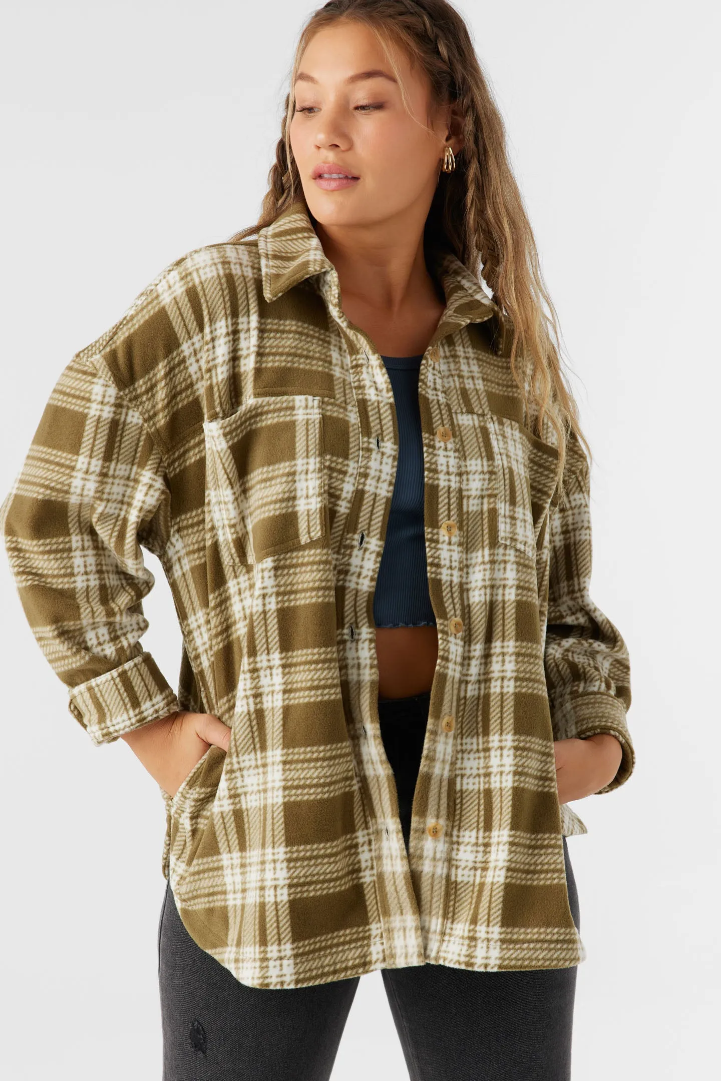 Rune Superfleece Oversized Fit Shacket sold by O'Neill product image thumbnail 4