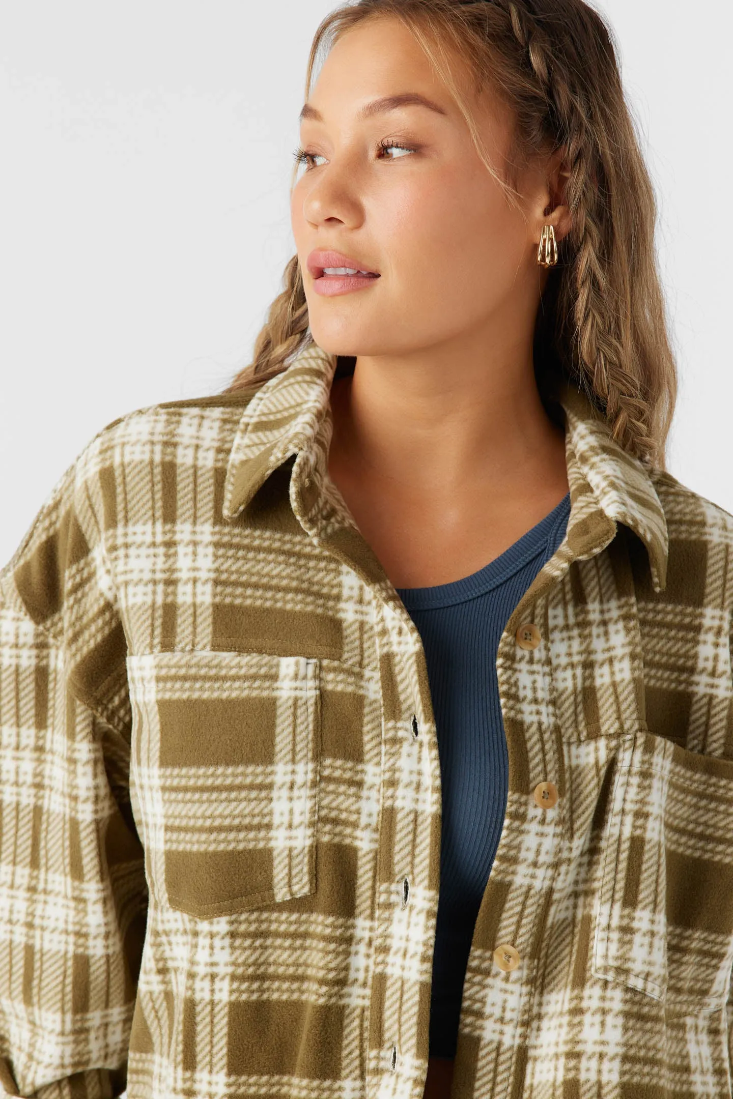 Rune Superfleece Oversized Fit Shacket sold by O'Neill product image thumbnail 5