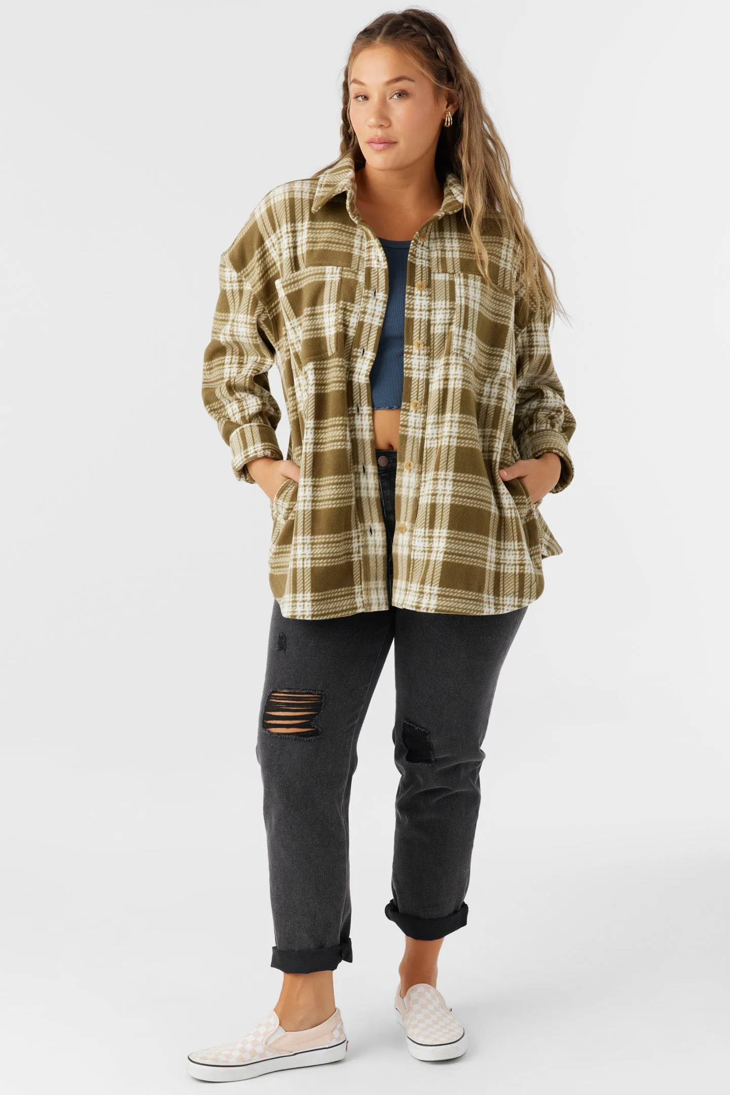 Rune Superfleece Oversized Fit Shacket sold by O'Neill product image thumbnail 3