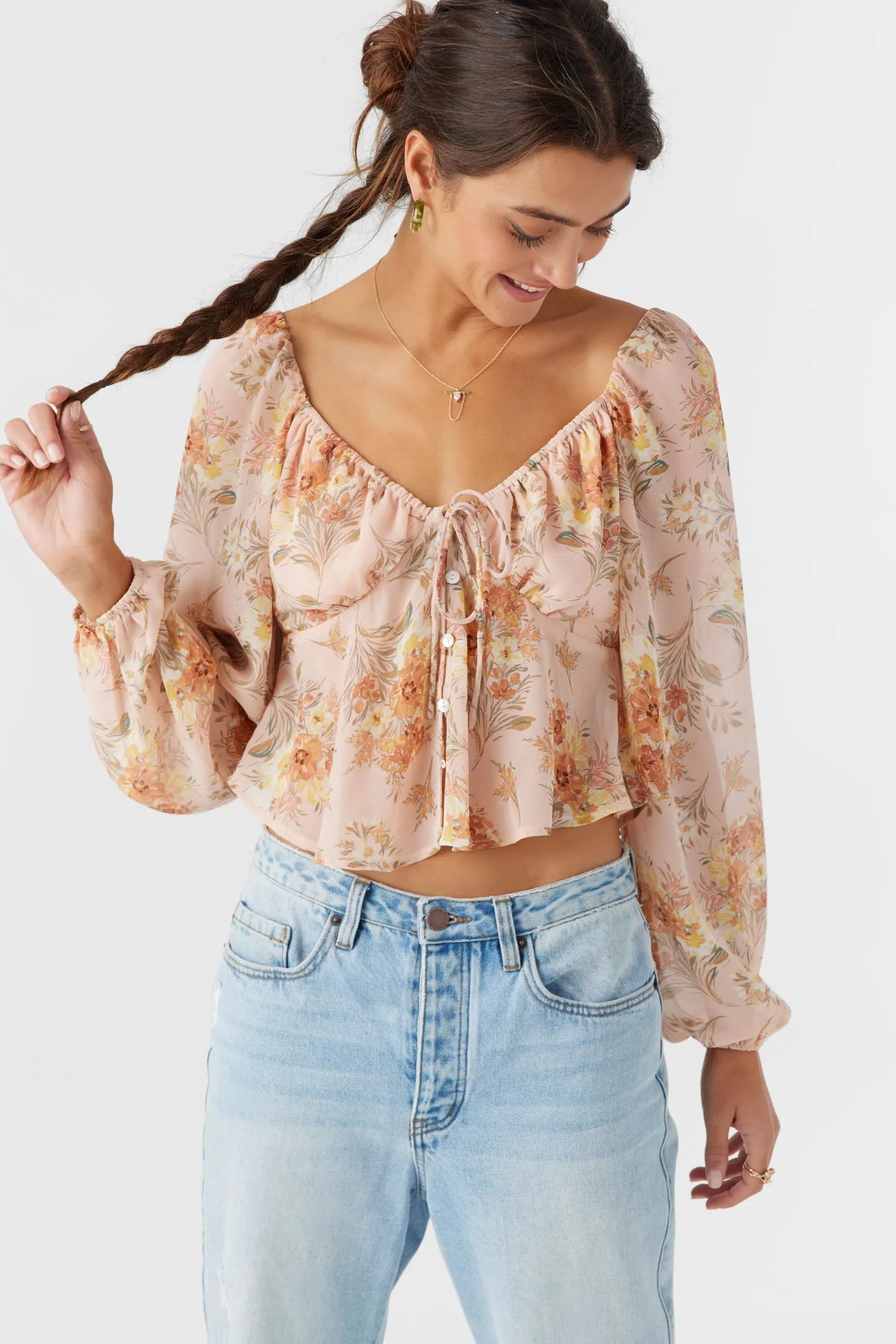 Noa Naya Floral Long Sleeve Top sold by O'Neill product image thumbnail 4