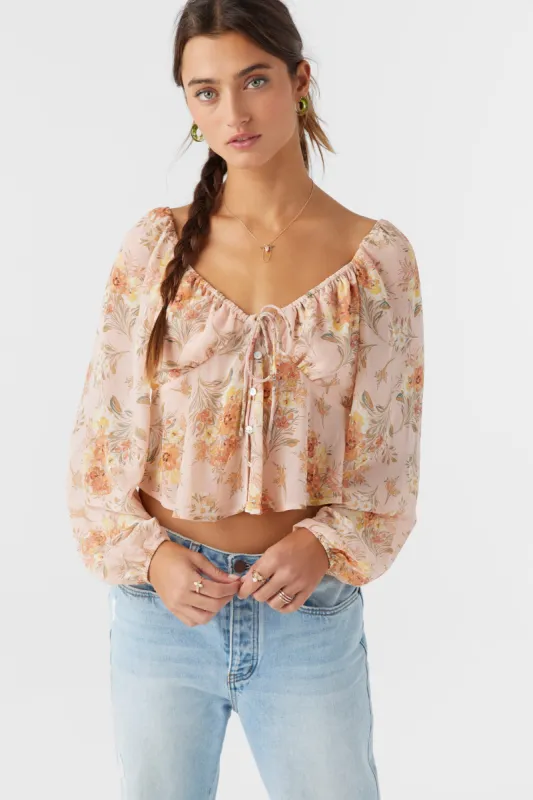 Noa Naya Floral Long Sleeve Top sold by O'Neill
