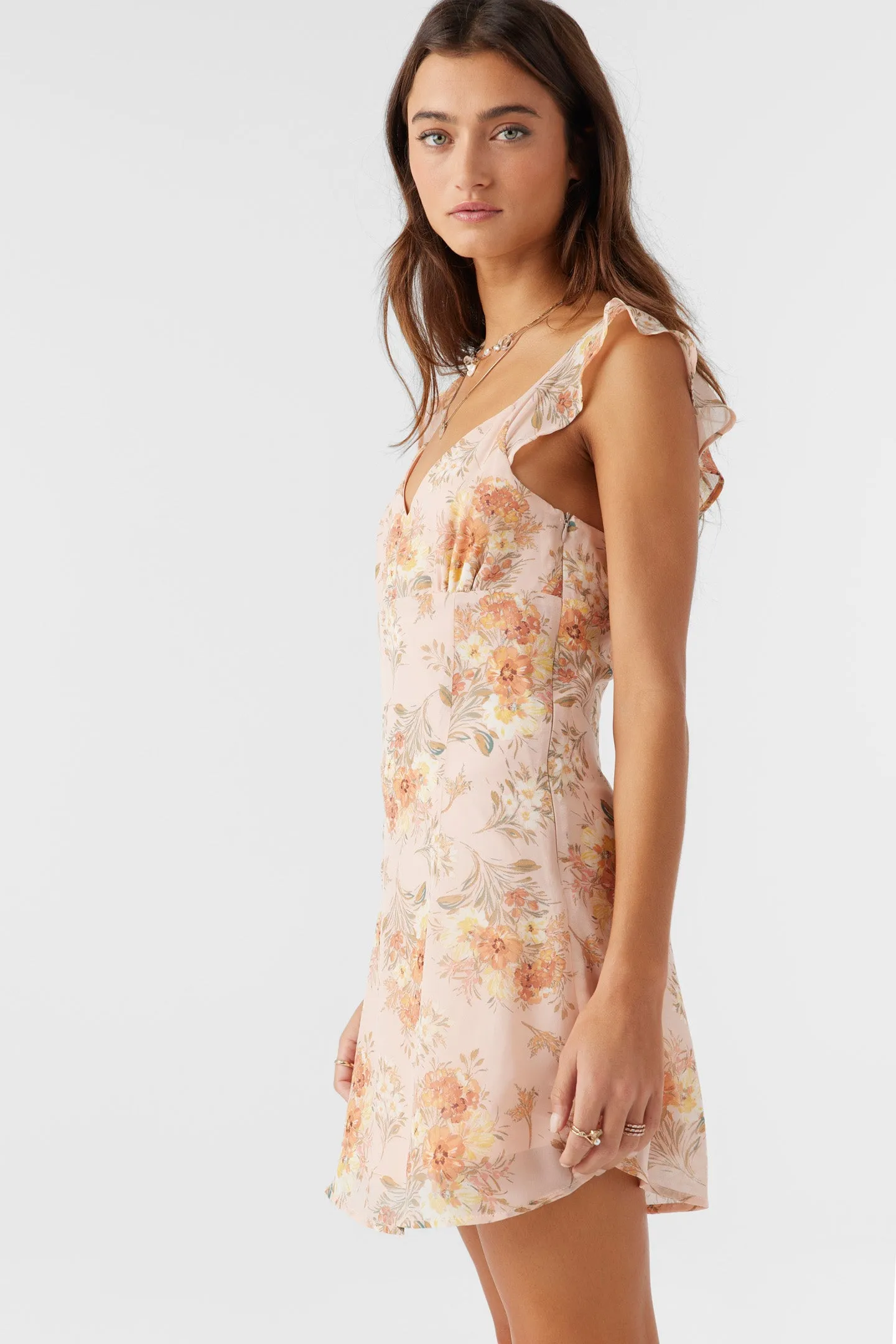 Nellie Chiffon Ruffle Sleeve Dress sold by O'Neill product image thumbnail 5