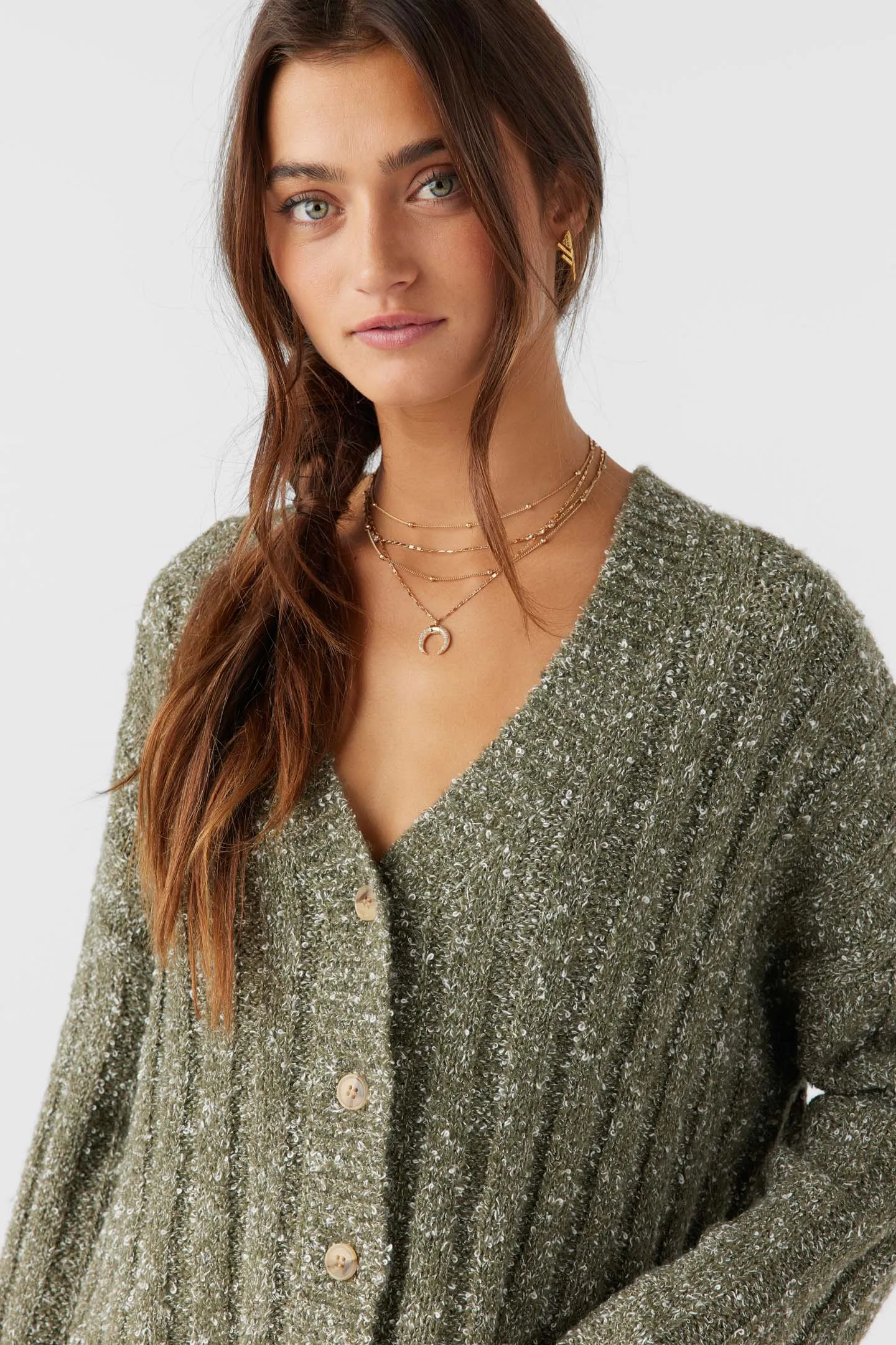 Ferris Button Front Sweater Cardigan sold by O'Neill product image thumbnail 3