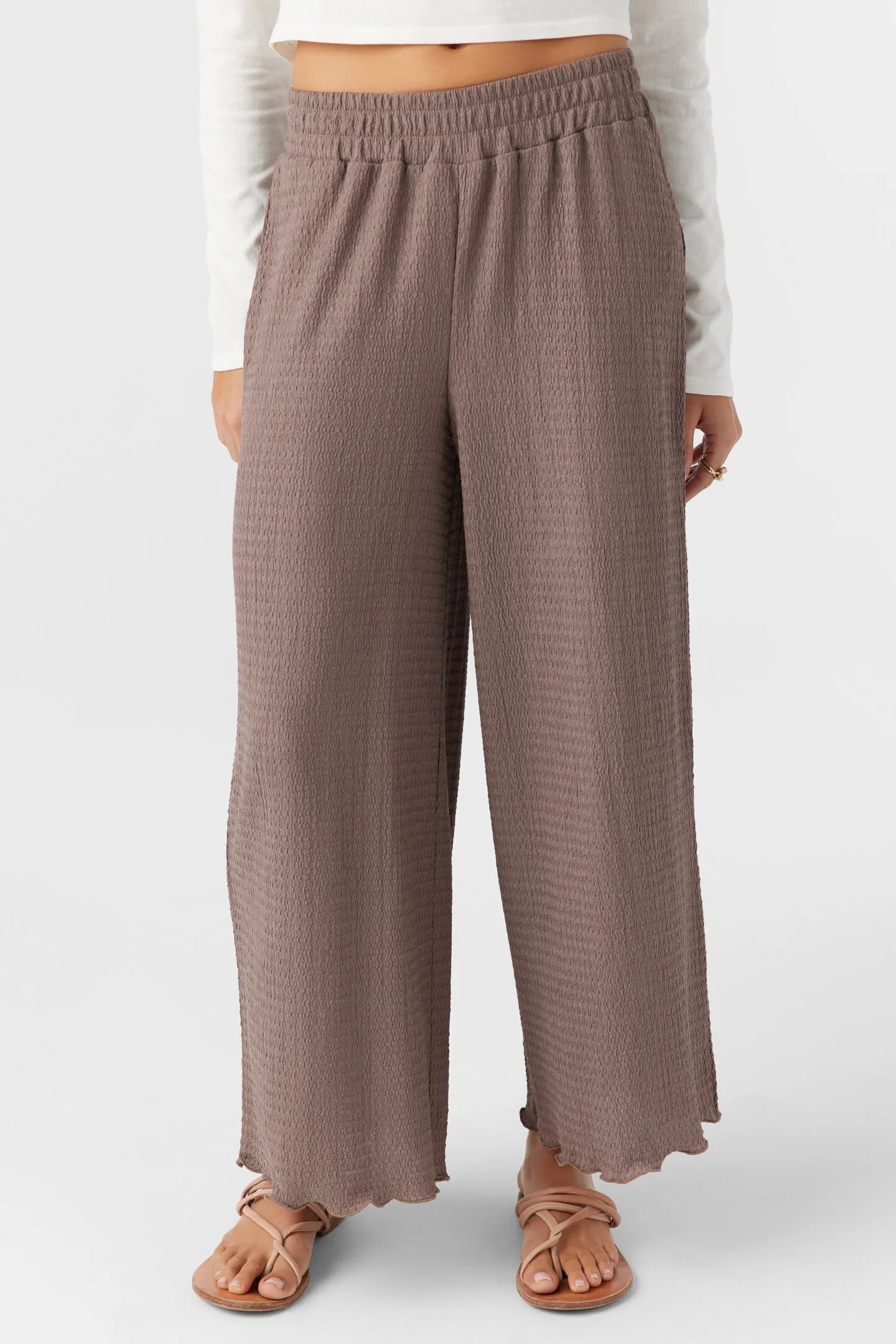 BRIDGETTE TEXTURED KNIT PULL-ON CROPPED PANTS sold by O'Neill product image thumbnail 4